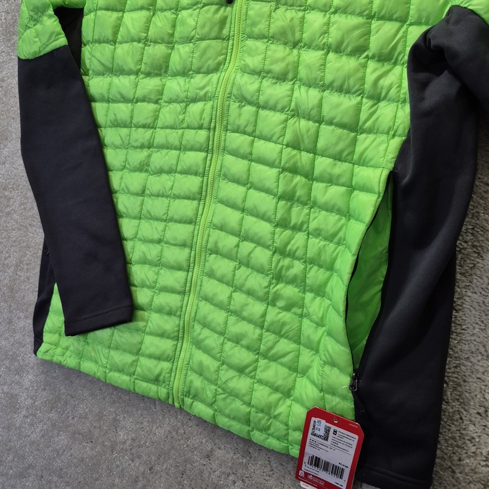 The North Face Jacket Mens XL Slim Thermoball Green Quilted Insulated Preppy - Picture 5 of 12
